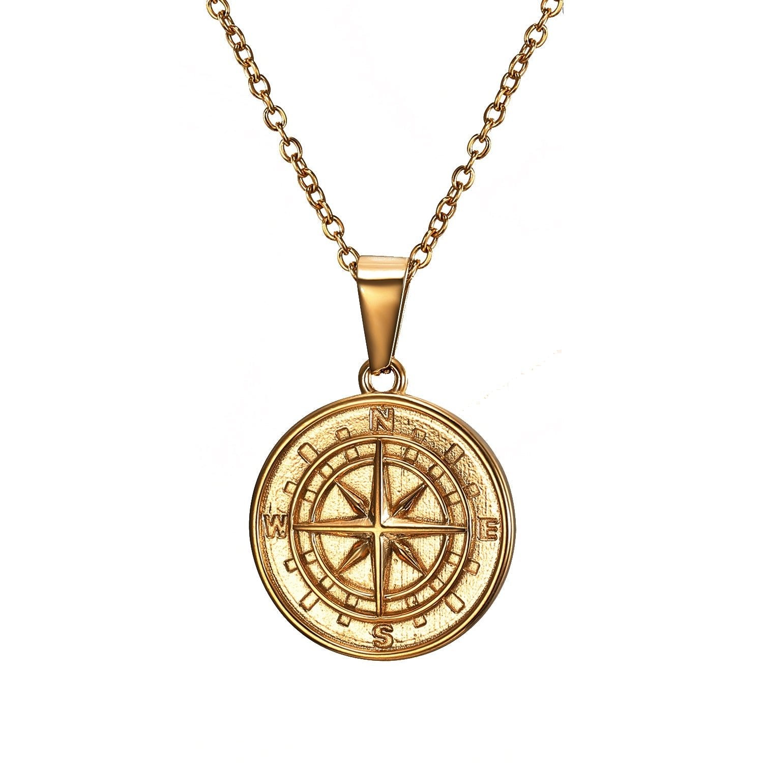 Compass Pendant (Gold) – Supreme Duckling